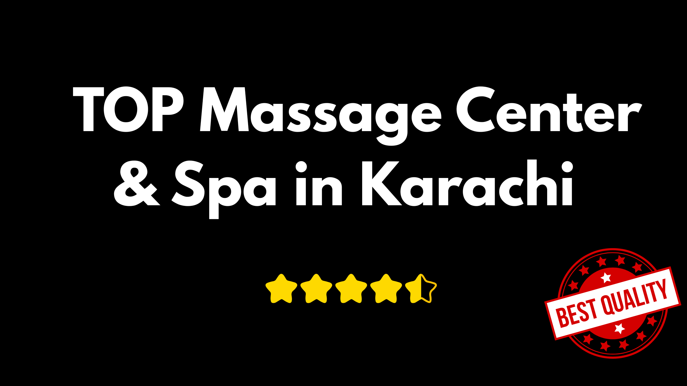 You are currently viewing  TOP Massage Center & Spa in Karachi – Where Relaxation Meets Discreet Adult Pleasure